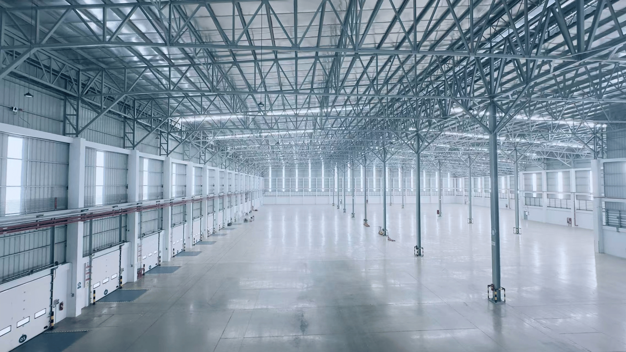 Empty warehouse interior at the Bang Pakong facility